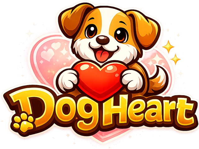 DogHeart logo with a dog holding a heart