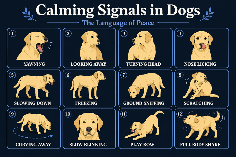 Dog calming signals
