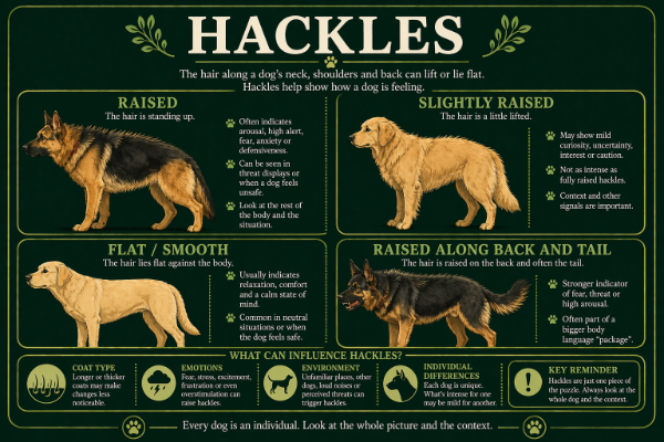 Dog body language: coat