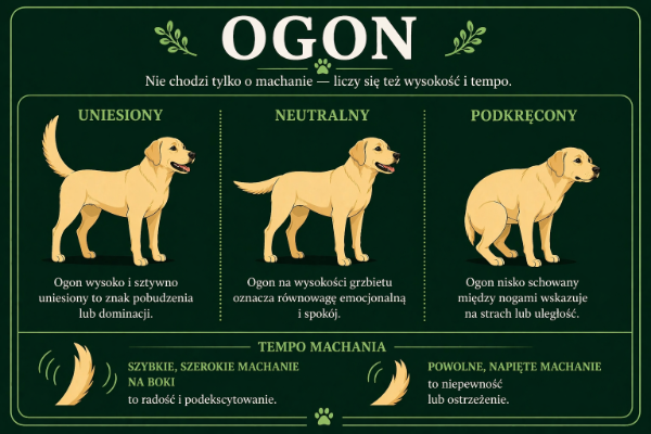 Mowa ciała psa: ogon